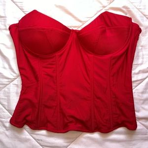 Strapless Red Corset